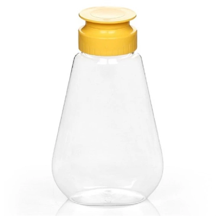 plastic honey bottle with silicone valve cap 3(001)